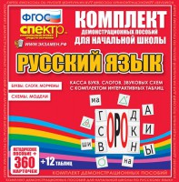 Динамические раздаточные пособия. Русский язык (комплект демонстрационных материалов). Касса букв, слогов, звуковых схем с набором интерактивных таблиц. - fgospostavki.ru - Южно-Сахалинск