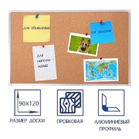 Доска пробковая 1200х900 - fgospostavki.ru - Южно-Сахалинск