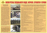 Плакат "Военно-учетные специальности солдат, матросов, сержантов и старшин" - fgospostavki.ru - Южно-Сахалинск