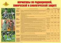 Плакат "Нормативы по радиационной, химической и биологической защите" - fgospostavki.ru - Южно-Сахалинск