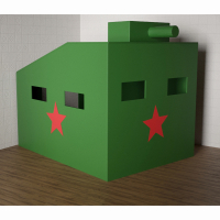 Игровой домик «Танк» - fgospostavki.ru - Южно-Сахалинск
