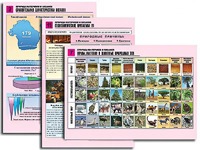 Комплект таблиц по географии "Природа материков и океанов" раздаточные (цветные, ламинированные, А4, 12 штук) - fgospostavki.ru - Южно-Сахалинск