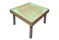 Столик на ножках для рисования песком "Радуга" с подсветкой RGB - fgospostavki.ru - Южно-Сахалинск