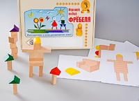 Игровой набор Фребеля "Конструктор деревянный без соединений-3" (Серия "Эксперимент") - fgospostavki.ru - Южно-Сахалинск