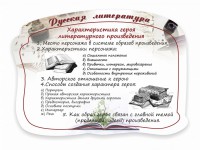 Стенд резной "Характеристика героя литературного произведения" - fgospostavki.ru - Южно-Сахалинск