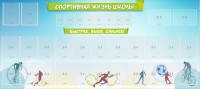 Стенд "Спортивная жизнь школы" - fgospostavki.ru - Южно-Сахалинск