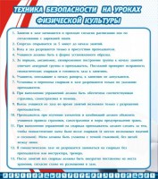 Стенд "Техника безопасности на уроках физкультуры" - fgospostavki.ru - Южно-Сахалинск