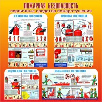 Стенд "Пожарная безопасность" Вариант 2 - fgospostavki.ru - Южно-Сахалинск