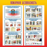 Стенд "Пожарная безопасность" Вариант 4 - fgospostavki.ru - Южно-Сахалинск