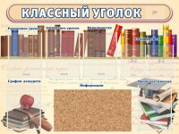 Стенд "Классный уголок" (с пробковым покрытием) - fgospostavki.ru - Южно-Сахалинск