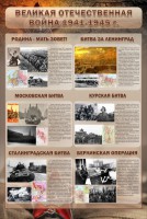 Стенд "Великая отечественная война (битвы)" - fgospostavki.ru - Южно-Сахалинск