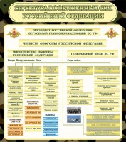 Стенд "Структура вооруженных сил РФ" - fgospostavki.ru - Южно-Сахалинск