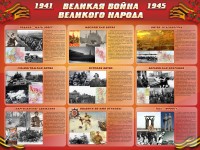 Стенд "Великая война Великого народа" Вариант 1 (9 блоков) - fgospostavki.ru - Южно-Сахалинск