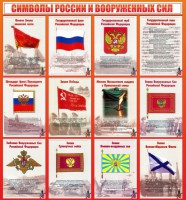Стенд "Символы России и вооруженных сил" - fgospostavki.ru - Южно-Сахалинск