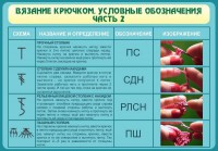 Стенд "Вязание крючком. Условные обозначения. Часть 2" - fgospostavki.ru - Южно-Сахалинск