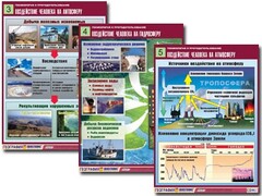 Комплект таблиц "Геоэкология и природопользование" (8 таблиц, формат А1, ламинированные) - fgospostavki.ru - Южно-Сахалинск