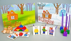 Игровой набор Фребеля "Заюшкина избушка" (серия "Сказочный мир". Выпуск 1) - fgospostavki.ru - Южно-Сахалинск