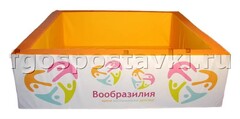 Сухой бассейн "Вообразилия" квадратный с шелкографией - fgospostavki.ru - Южно-Сахалинск