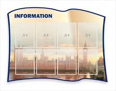 Стенд резной "Информация" Вариант 9 - fgospostavki.ru - Южно-Сахалинск