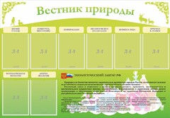 Стенд "Вестник природы" Вариант 4 - fgospostavki.ru - Южно-Сахалинск