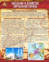 Стенд "Населения и хозяйство Зарубежной Европы" - fgospostavki.ru - Южно-Сахалинск