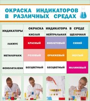 Стенд "Окраска индикаторов в различных средах" - fgospostavki.ru - Южно-Сахалинск