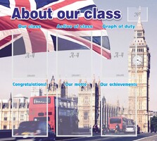 Стенд "About our class" - fgospostavki.ru - Южно-Сахалинск