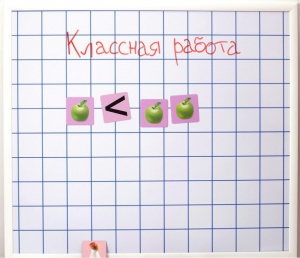 Магнитно-маркерная доска "Клетка" (86 см х 75 см) - fgospostavki.ru - Южно-Сахалинск
