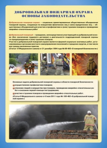 Комплект плакатов "Добровольная пожарная дружина" - fgospostavki.ru - Южно-Сахалинск