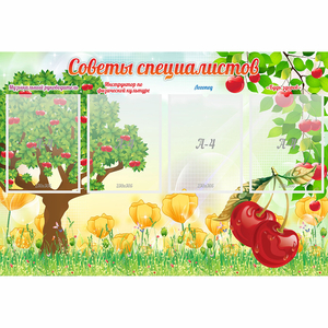 Стенд "Советы специалистов" с 4 карманами - fgospostavki.ru - Южно-Сахалинск