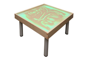 Столик на ножках для рисования песком "Радуга" с подсветкой RGB - fgospostavki.ru - Южно-Сахалинск