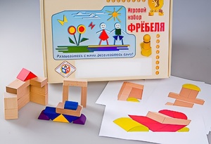 Игровой набор Фребеля "Конструктор деревянный без соединений-2" (Серия "Эксперимент") - fgospostavki.ru - Южно-Сахалинск