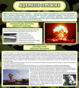 Стенд "Ядерное оружие" - fgospostavki.ru - Южно-Сахалинск