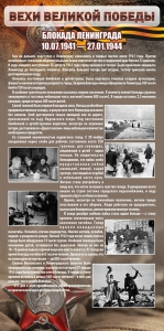 Стенд "Блокада Ленинграда" - fgospostavki.ru - Южно-Сахалинск