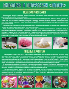 Стенд "Биология в профессии "повар"" - fgospostavki.ru - Южно-Сахалинск