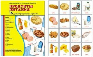 Демонстрационные карточки "Продукты питания" - fgospostavki.ru - Южно-Сахалинск