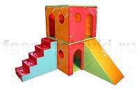 Домик игровой двухэтажный (комплект) - fgospostavki.ru - Южно-Сахалинск