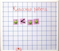 Магнитно-маркерная доска "Клетка" (86 см х 75 см) - fgospostavki.ru - Южно-Сахалинск