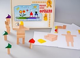 Игровой набор Фребеля "Конструктор деревянный без соединений-3" (Серия "Эксперимент") - fgospostavki.ru - Южно-Сахалинск