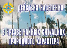 Комплект плакатов "Действия населения в ЧС природного характера" - fgospostavki.ru - Южно-Сахалинск
