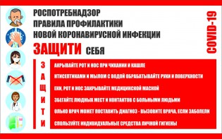 Плакат "Правила профилактики коронавируса" - fgospostavki.ru - Южно-Сахалинск