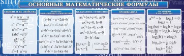 Стенд "Основные математические формулы" - fgospostavki.ru - Южно-Сахалинск