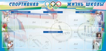 Стенд "Спортивная жизнь" Вариант 4 - fgospostavki.ru - Южно-Сахалинск