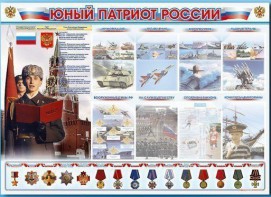 Стенд-уголок "Юный патриот России" - fgospostavki.ru - Южно-Сахалинск